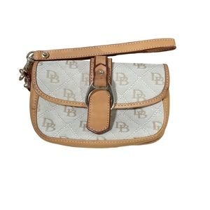 Dooney & Bourke Small Wristlet Leather Textile